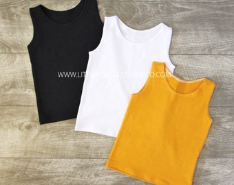 Kids tank top, kids shirts, baby tank top, solid color tanks, toddler tank top, tank top, solid tanks, hipster clothing, tween clothing