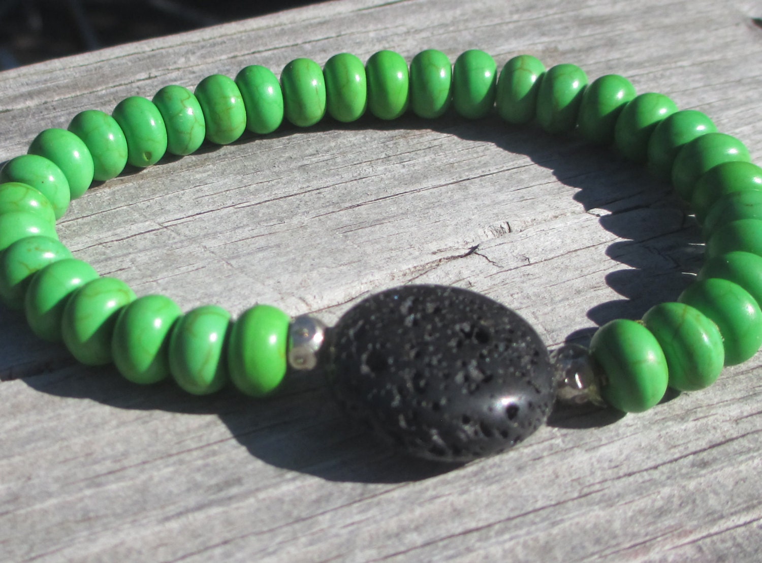 Essential Oil Beaded Bracelet Lava Stone Bracelet Balancing