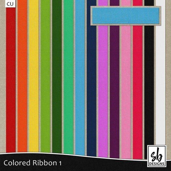 Digital Ribbon Ribbon Clip Art Digital Scrapbooking Ribbon