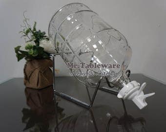Set of 3 Gallon Glass and Counter Stand (Made in Italy & USA)