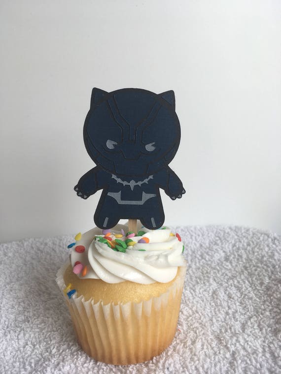 Marvel's Black Panther Cupcake Topper