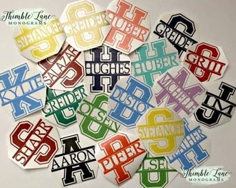 Monogram Decal, Decal for Yeti Cups, Decals for Tumblers, Personalized Name Decal, Decal for Men, Personalized Initial Decal, Initial Decal