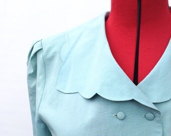 Charlotte Halton Blouse 80s does 40s Medium