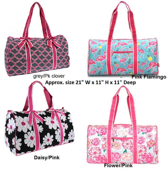 Items similar to personalized Quilted Duffle Bag in great new styles