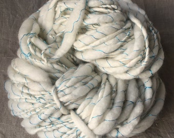 Surrounded merino, handspun, turquoise