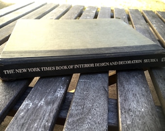 Vintage 1970s: "New York Times Book of Interior Design & Decoration" by Norma Sakura, George O'Brien. Mid century furniture and style. 1976