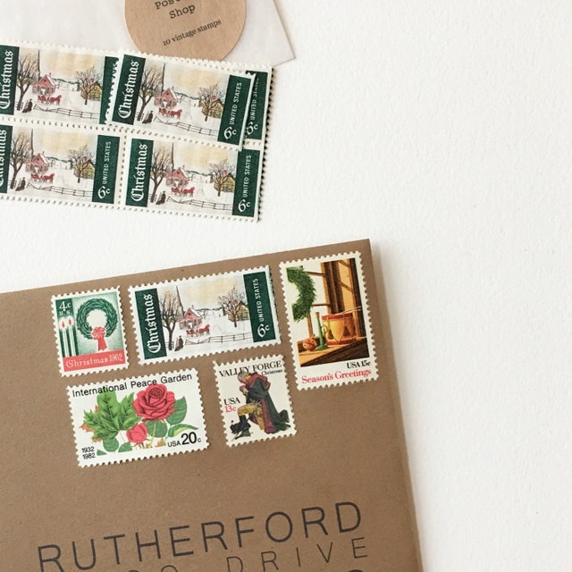 Curated Postage for Beautiful Mail by on Etsy