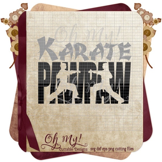 Download Items similar to Karate PawPaw (Boy) Layered Svg Dxf Eps ...
