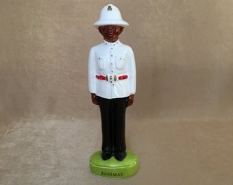 Bahama Royal Police, Vintage Figurine, Nassau Bahama, Collectible Souvenir, Original, Royal Police, Dress Uniform, Bahama Souvenir