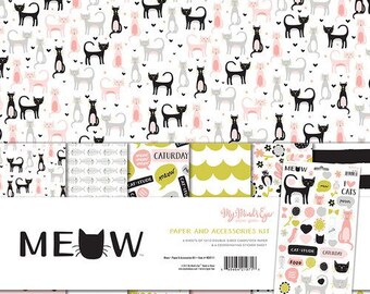 My Minds Eye - Meow Collection - 12 x 12 Paper and Accessories Kit