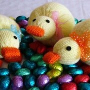 hand knitted soft toys