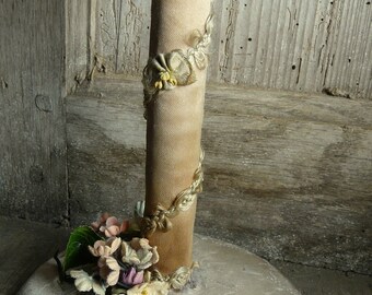 antique French boudoir hatstand ribbonwork