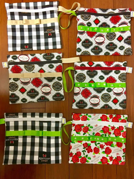 I love the Kentucky Derby wristlet or travel bag by GeeGeeGoGo