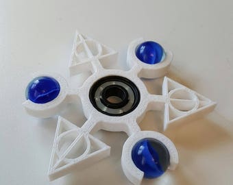 Fidget Spinner – Fidget Toy – Harry Potter Deathly Hallows Hand Spinner – 3D-printed - Tri Spinner Toy – Desk Toy. Personalized