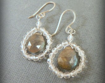 diamond raindrop earrings