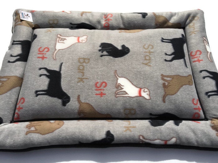 Dog Bed Large Dog Crate Pad Labrador Fabric Kennel Mat Dog