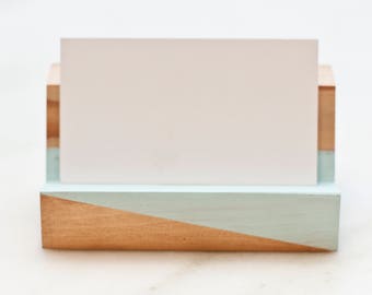 Reclaimed Wood Business Card Holder
