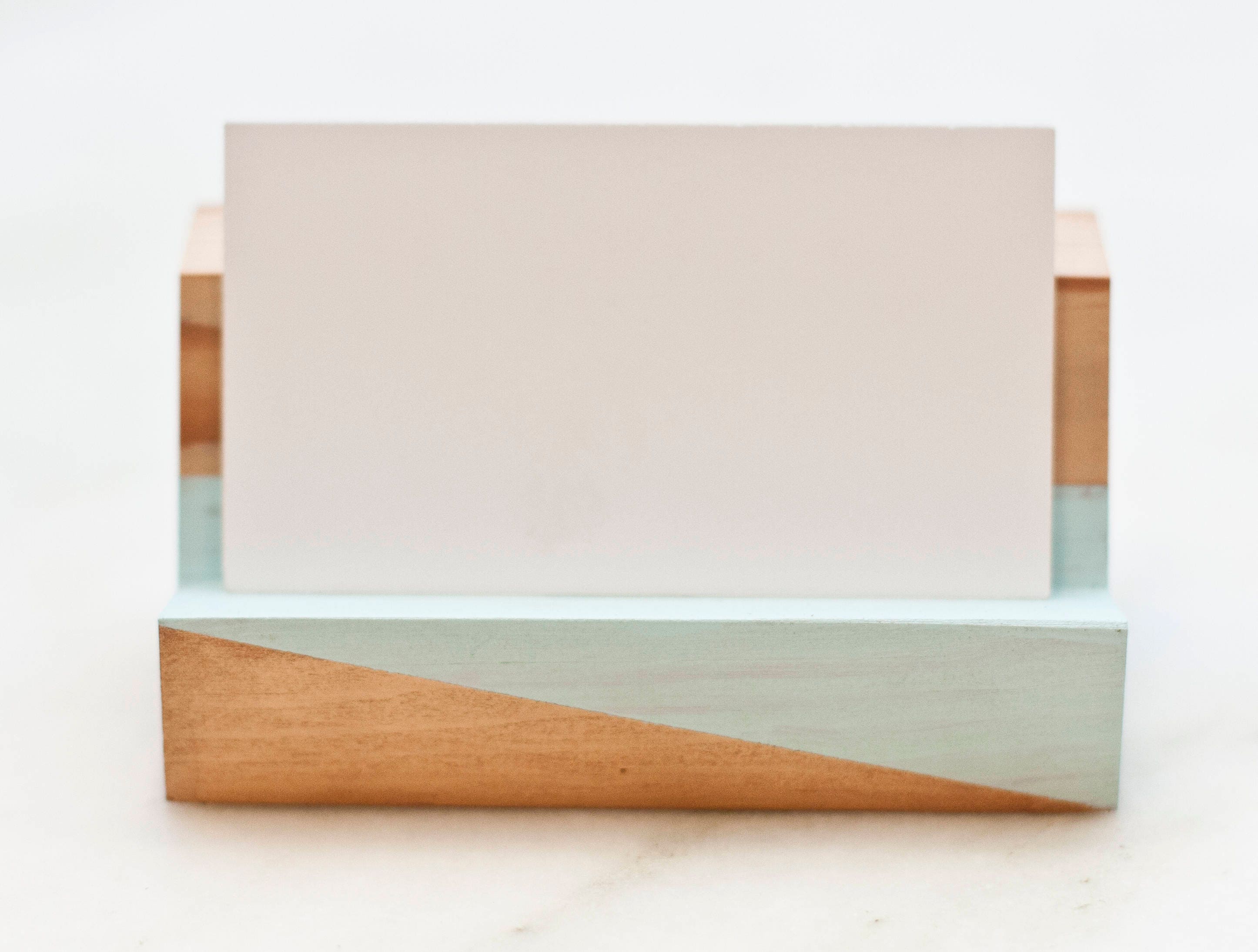 Reclaimed Wood Business Card Holder