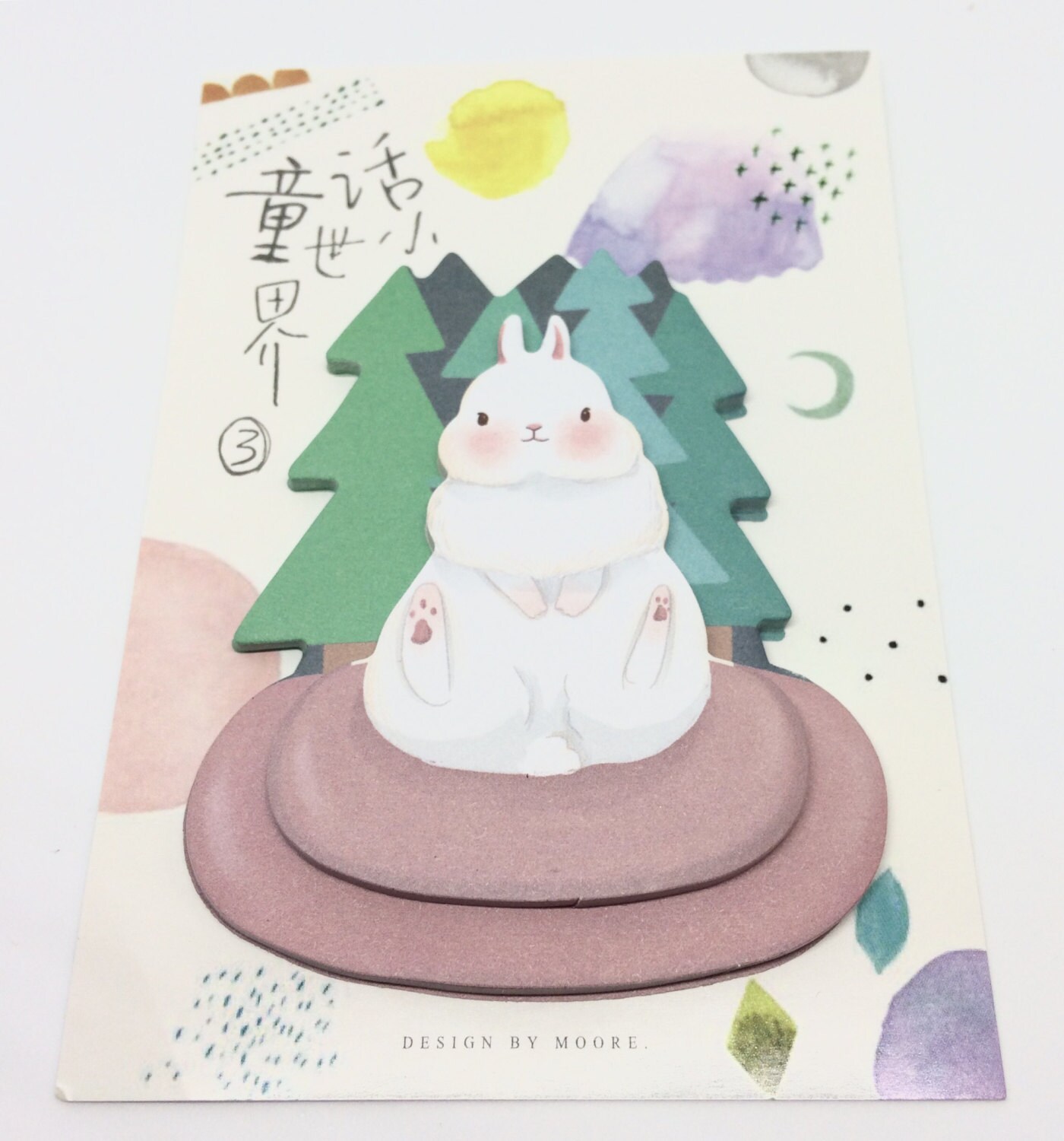 Cute Kawaii Bunny Rabit Sticky Notes Index Notes for Planners