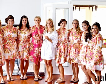 Bridesmaid Robes, Bridesmaid Robe, Bridal Robe, Bridal Robes, Floral Bridesmaid Robes, Robes, Floral Robe, Bridal Party Robes, Floral Robes