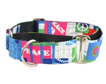 Martingale Collars,Greyhound,1.5 inch,2 inch Martingale Collar,Peace