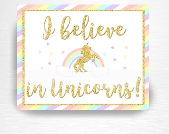 Believe in unicorns | Etsy