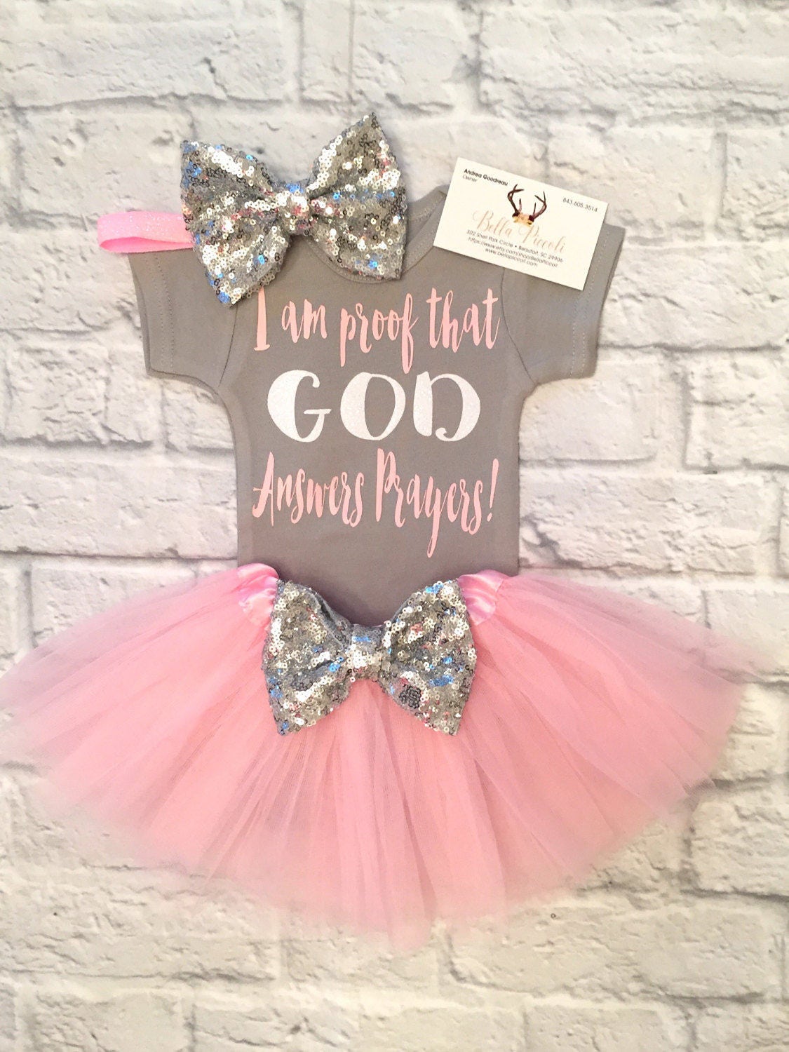  Baby  Girl  Clothes I Am Proof GOD Answers Prayers Bodysuit