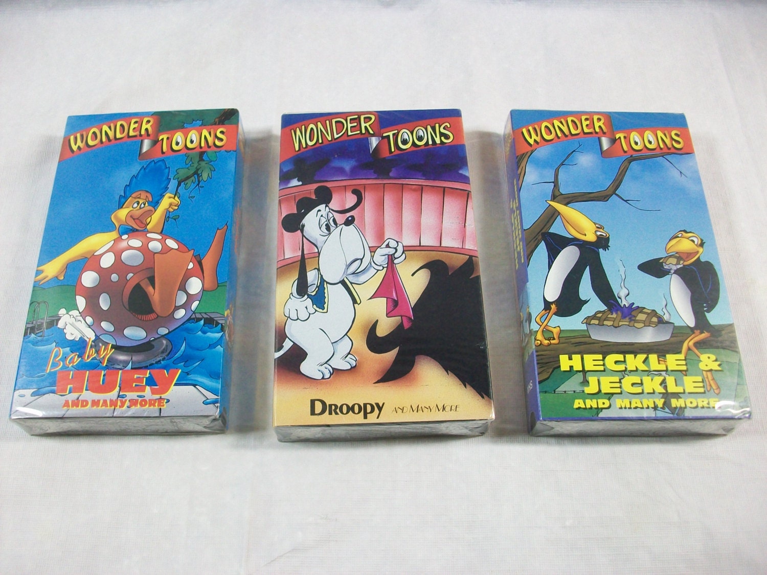 Vintage Wonder Toons VHS Tapes Children's Cartoon Videos