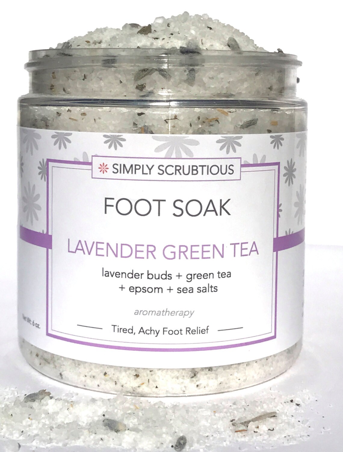 LAVENDER GREEN TEA Foot SoakAromatherapy Foot BathLavender