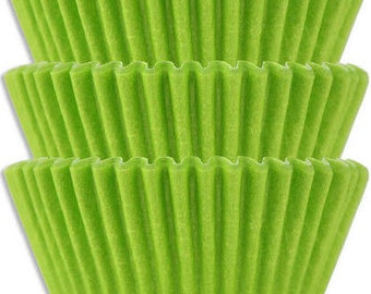 Lime Green Traditional Size Cupcake Liners - Soccer Theme - Sports Theme - Dinosaur - Science - Cupcakes - Versatile