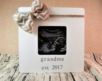 New grandma gift, grandmother gifts, baby pregnancy announcement frame, first time grandma