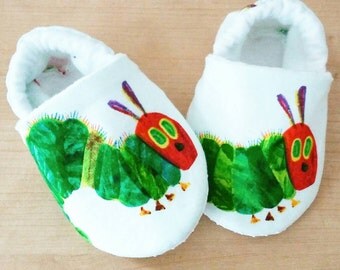 The very hungry Caterpillar Inspired Baby Booties