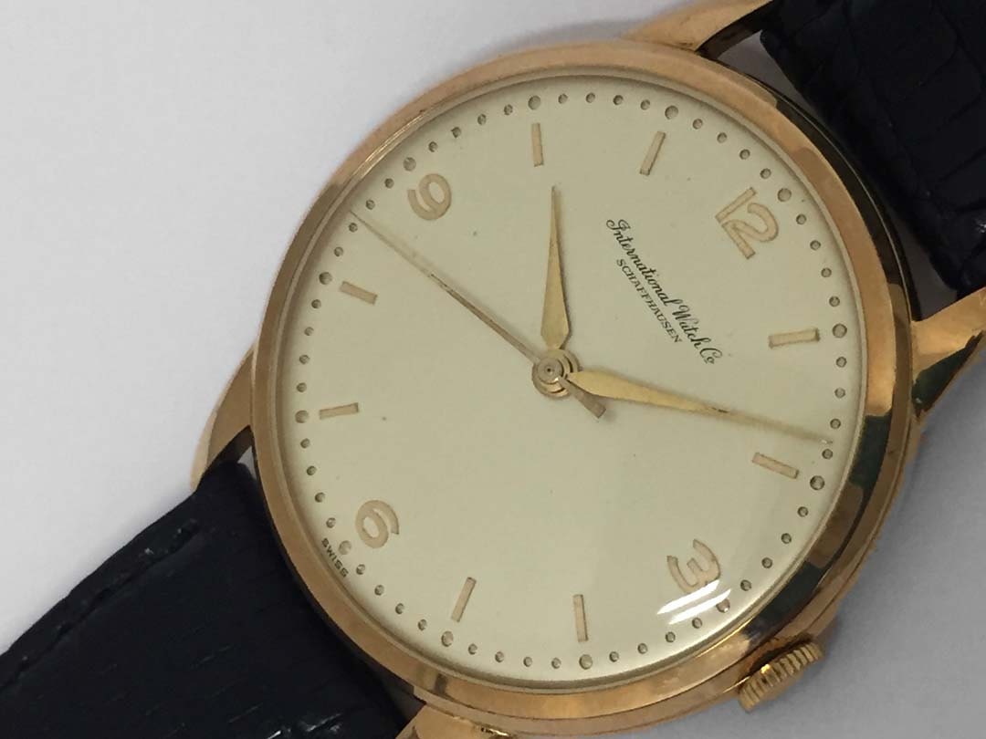 International Watch Co Schaffhausen 18k Rose Gold Iwc Watch