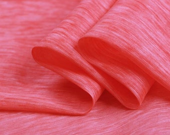 Silk blend Linen Fabric,Crinkle silk and linen fabric,silk Crinkle fabric for Crinkle Silk Scarf,colored Crinkle Silk Georgette