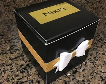 Formal Black Tie Kate Spade Balloon Pop Kit for Bridesmaid/Maid of Honor Proposal Gift
