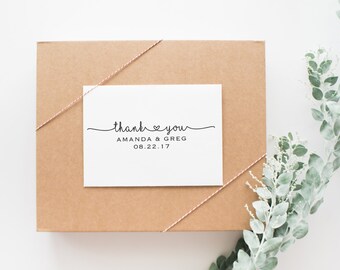Wedding Thank You Tag Stamp, Wedding Favor Stamp, Wedding Thank You Stamp, Self Inking Wedding Stamp