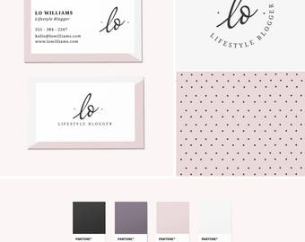 Pre-Made Branding Kit - Logo Design - Business Cards - Pattern Design - Lilac Branding