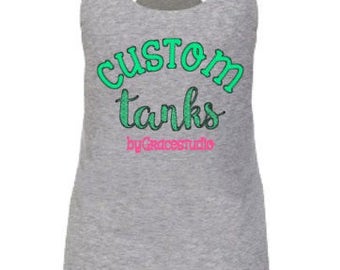 custom tank tops etsy