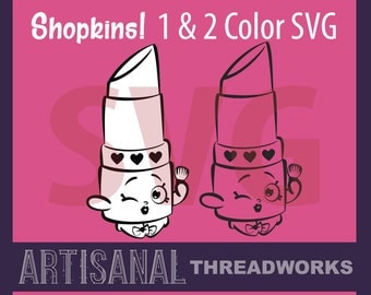 Shopkins SVG - Minimalist Simple Single and Two Color Cutting Files and Clip Art - png, jpg, svg