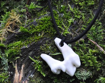 Adjustable Beadless REAL Wolf Carnissal Tooth Necklace.