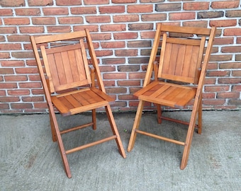 Vintage Wooden Folding Chairs Vintage Wooden Folding Chairs