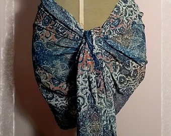 tribal foulard, pareo, scarf,sarong