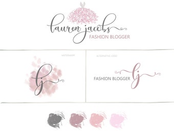 Photography watermark, Pre-made logo design, Fashion blog, Branding kit, Calligraphy Logo, Wedding Photographer branding, Blog Logo,