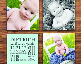 Personalized Photo Coasters - Mothers Day Gift - Custom Picture Coasters - Custom Coasters - Baby Shower, Mothers Day, Anniversary Gifts
