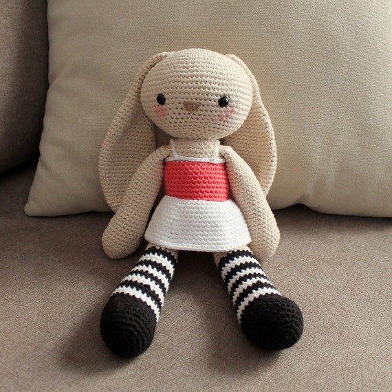 Big Bunny - Soft Toys. Amigurumi Pattern PDF.