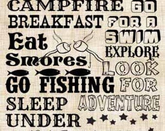 Download Camping rules | Etsy