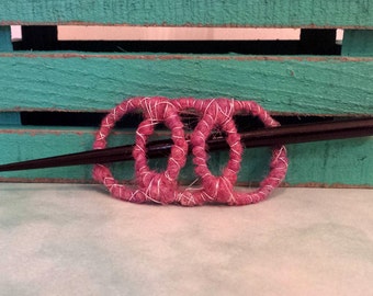 Boho Style Hair Slide, Hair Stick, Purple pink hair slide,Hair Accessories for Women,Boho Hair Clip,Beach Hair clip,Hairclip,felted wool