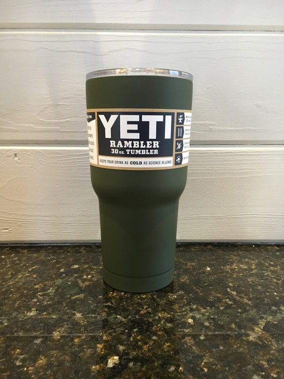 Matte Army Green 20oz or 30oz Yeti Cup