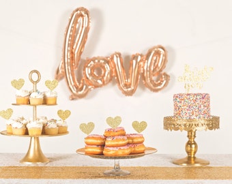 Love Balloon- Script Balloon- Bridal Shower Decorations- Dessert Table Decor- Rose Gold Balloon- Wedding Balloon-Bridal Shower Photo Booth