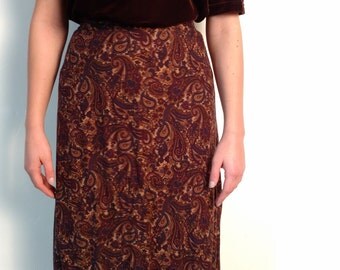 Vintage Paisley Skirt